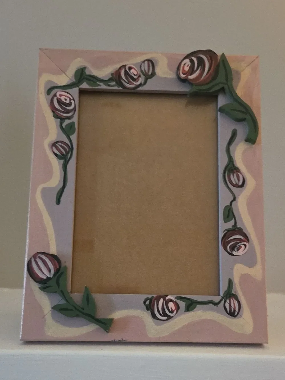 Anita Rosenberg Vintage Handpainted Photo Frame